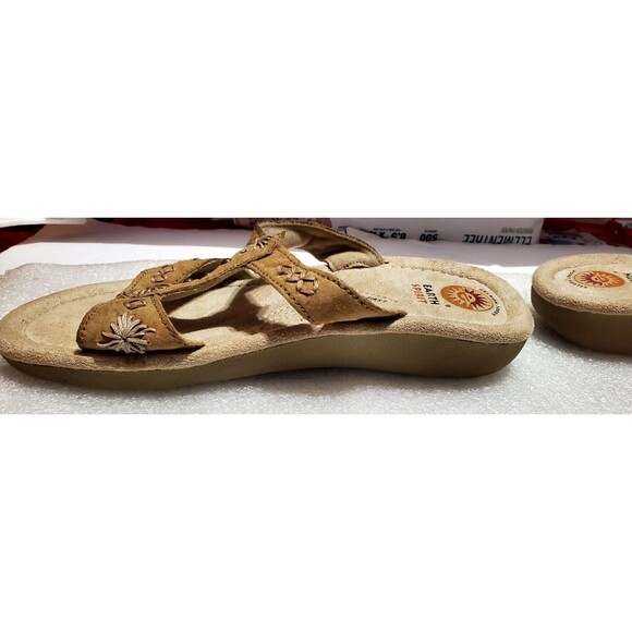 Earth Shoes Women's Size 8.5W Conway Brown Leather Slide Sandals Slip-On Comfort - Picture 12 of 12